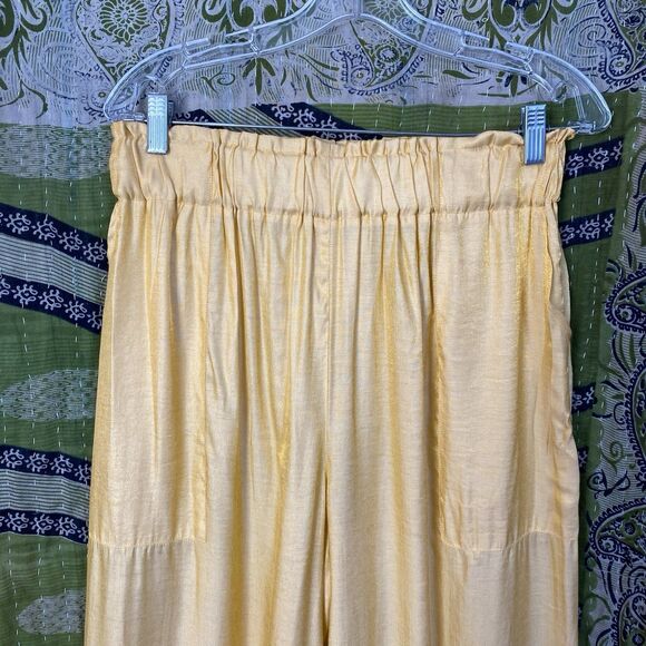 NWOT Jen's Pirate Booty Golden Sun Silk Blend Blouse/ Wide Leg Set Size Large - Picture 11 of 16